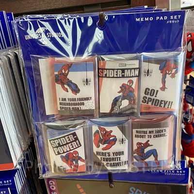 スパイダーマンのメモセット（6冊）