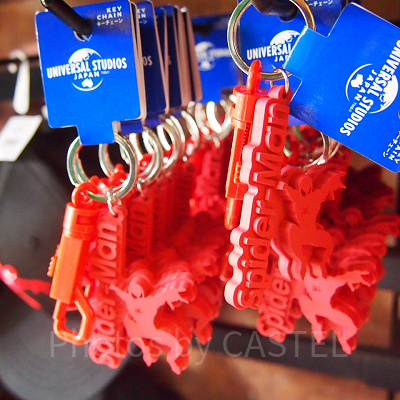 スパイダーマンゴム(赤)キーホルダー