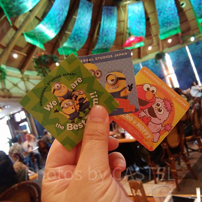 ロストワールドレストランでもらったシール／USJ
