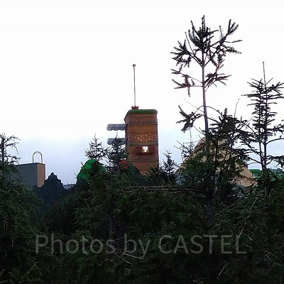 ハリーポッターエリアから観た「SUPER NINTENDO WORLD」