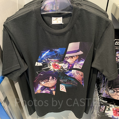 Tシャツ(黒)（USJコナン星空の宝石グッズ）