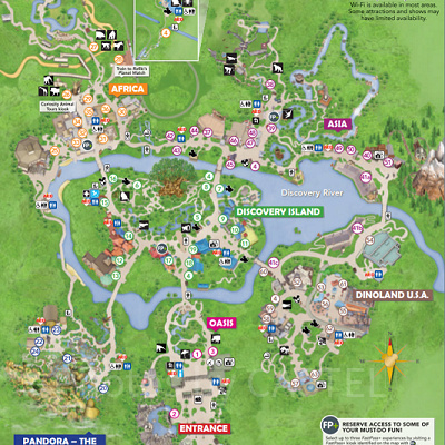 アニマルキングダムの最新地図