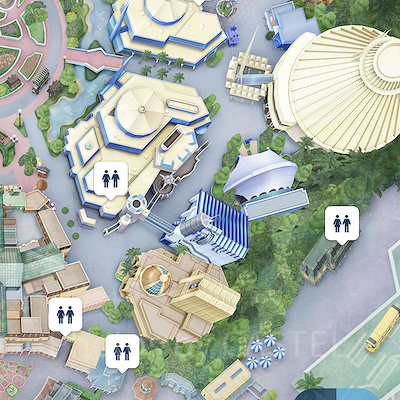 トイレの場所はアプリで検索可能