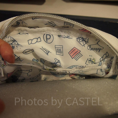 PEANUTS LAUNDRY（ピーナッツ・ランドリー）のポーチは裏地もかわいい