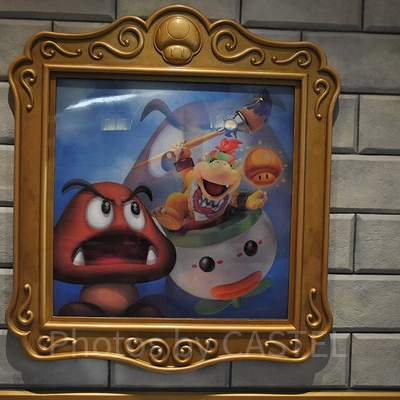 ピーチ城に飾られている絵は角度によって変わる