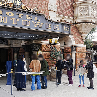 タワー・オブ・テラーのDPA専用エントランスの様子