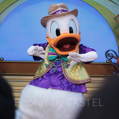 シアターオーリンズのグリーティングコスチューム（ドナルドダック）
