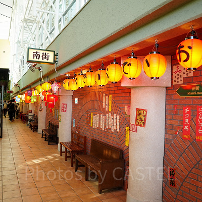 南街のあたりはベンチが多く休憩しやすい