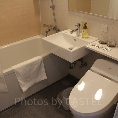 こちらの部屋タイプはユニットバス