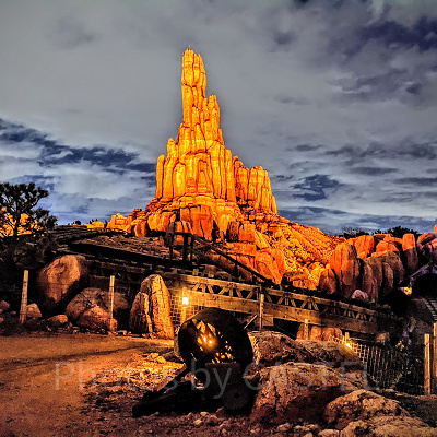 夜のディズニーランド
