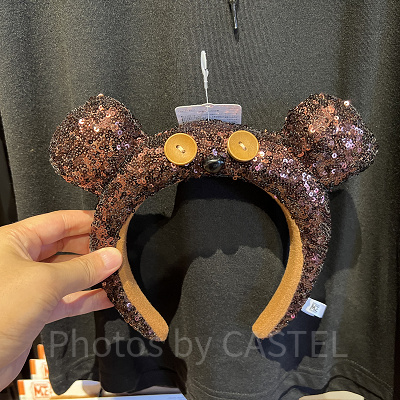 ティムのスパンコールカチューシャ（ピンクベージュ）