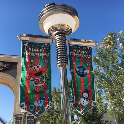 ユニバのクリスマスフラッグ（2020年）
