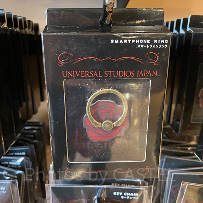 ユニバハロウィン2022グッズ：バラのスマートフォンリング