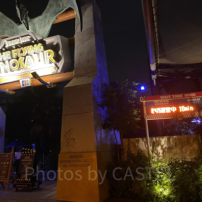 ユニバの「貸切ナイト」フライングダイナソー