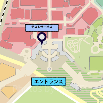 ユニバ(USJ):ゲストサービスの場所