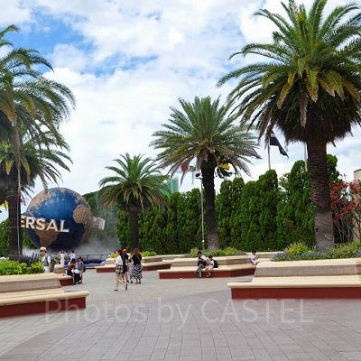 ユニバーサルスタジオジャパンのエントランス