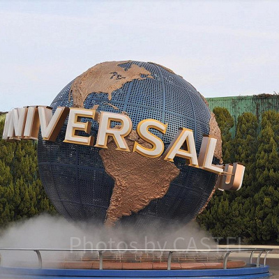 飛行機でUSJ