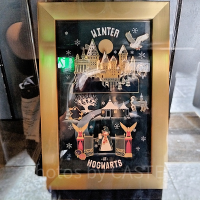 USJハリーポッター2024-2025冬グッズ：ピンバッジ＆フレームセット