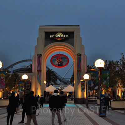 早朝のUSJ