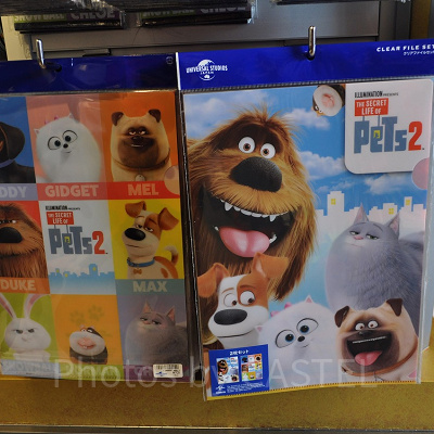 USJペット2グッズ：ペット2キャラクターのクリアファイルセット