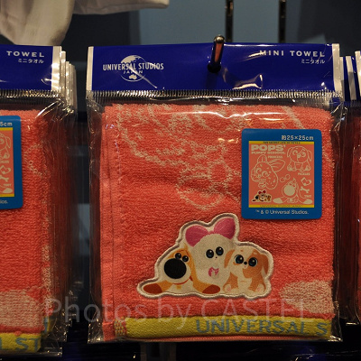 USJペット2グッズ：ペット2キャラクターのミニタオル