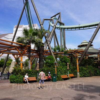 USJの喫煙所：ロストワールド・レストランの左横