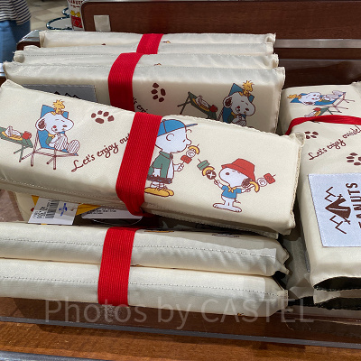 コンパクトシートクッション／USJスヌーピーグッズ「Let's enjoy outside!」