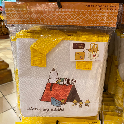 ソフトクーラーボックス／USJスヌーピーグッズ「Let's enjoy outside!」