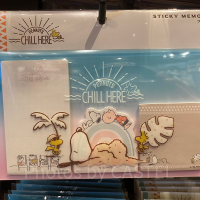 USJスヌーピー夏グッズ/付箋セット