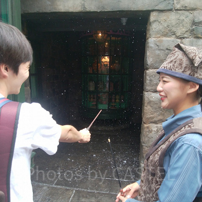 USJワンド・マジックの魔法スポット/雪を降らせる魔法