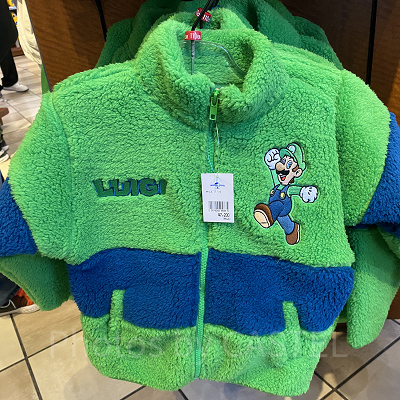 USJ冬グッズ/ルイージのボアジャンパー