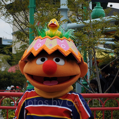 USJのワールド・ストリート・フェスティバル「ワンダーランド・シ－ズンズ・ジョイ」アニーの帽子に「ひよこ」