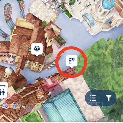 自販機マークが表示されます