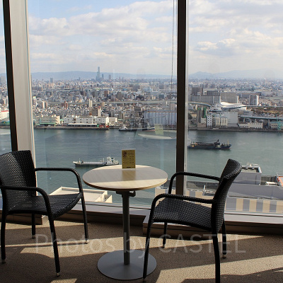 スパの休憩スペースからの眺め