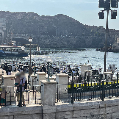 ディズニーシーのショー待ちの様子（16時20分ごろ）