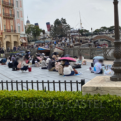 ハーバーグリーティング待ちの様子（2022年4月7日13時40分ごろ）