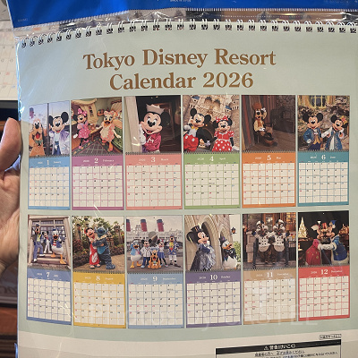壁掛けカレンダー（東京ディズニーリゾート）