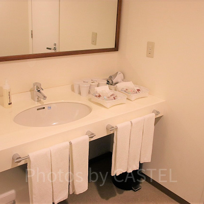 テラスの洗面台