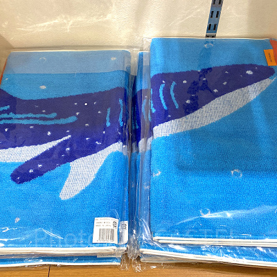 ジンベエザメのフェイスタオル