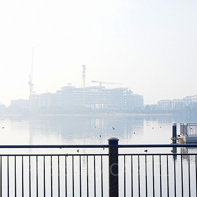 2025年2月時点で建設中の上海ディズニーリゾート第3のホテルの様子