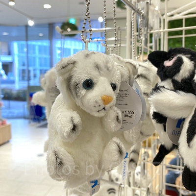 ホワイトタイガー　マスコットキーホルダー