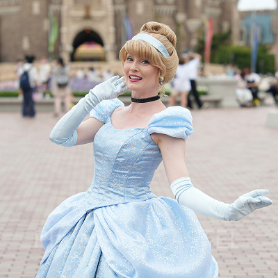 フリーグリーティングではプリンセスにも会えます♪