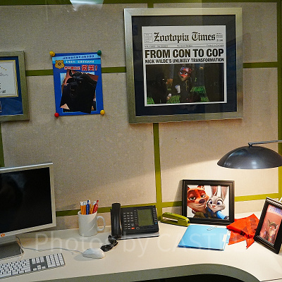 ズートピア警察署内：ニックの作業部屋