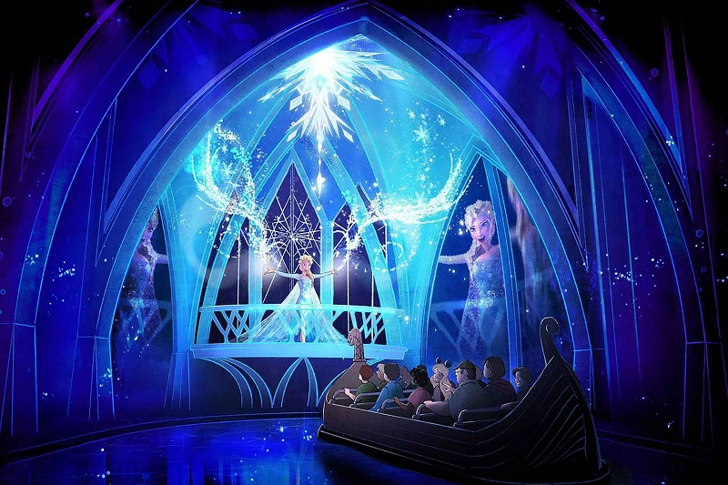 レア　ディズニーシー ファンタジースプリングス アートフレーム アナと雪の女王 レア ディズニーシー ファンタジースプリングス アートフレーム