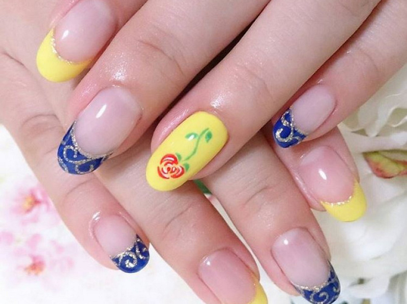 ディズニー】美女と野獣ネイルまとめ！ベルや薔薇モチーフのディズニー