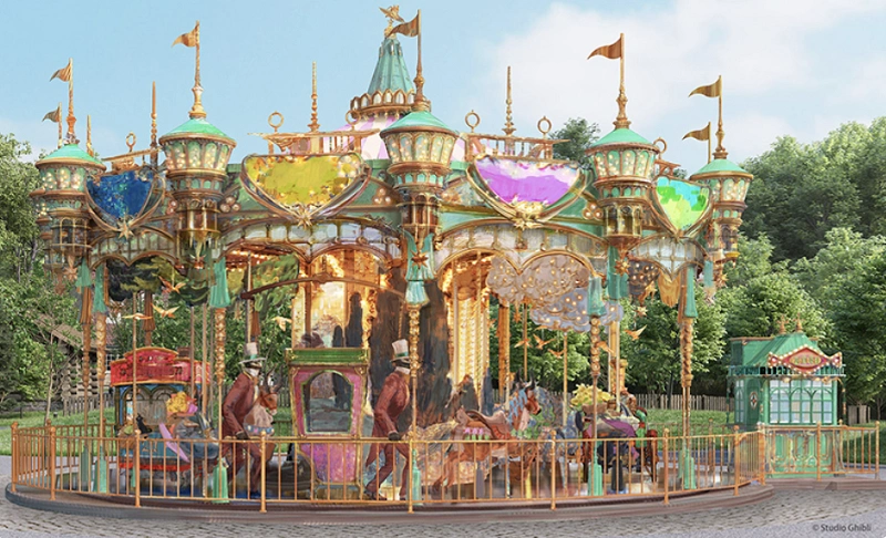 ジブリ 魔女の谷 フレーム付カレンダー／メリーゴーランド(2026) 魔女