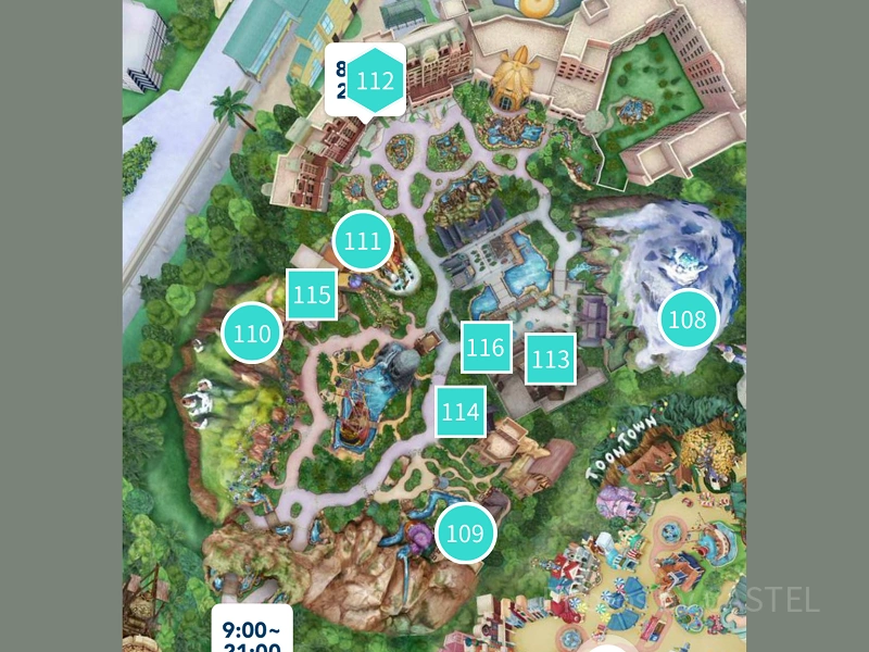 ディズニーシーのマップ】テーマポートごとに徹底解説！アトラクション