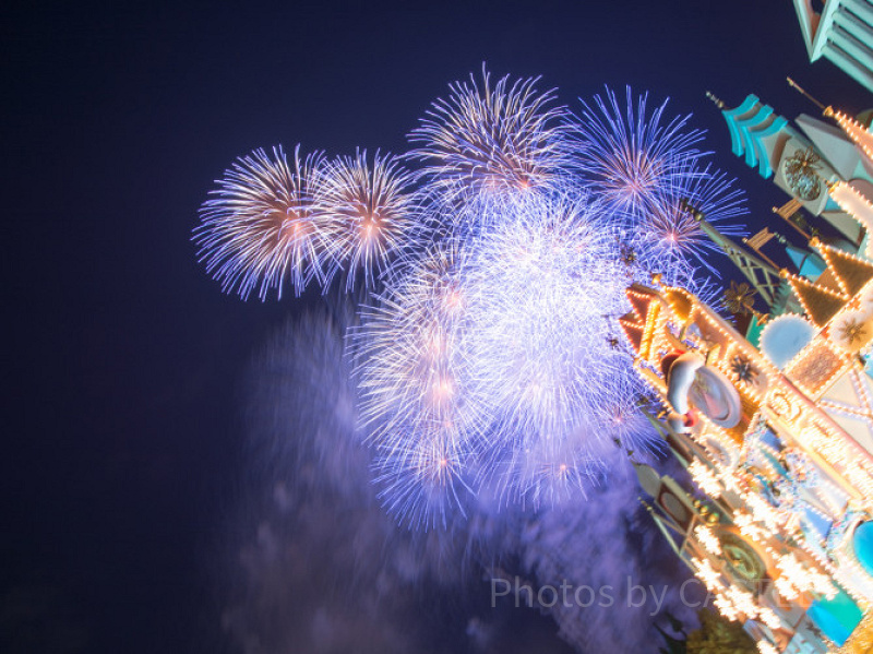 ディズニーリゾート カーテン 夜空 花火