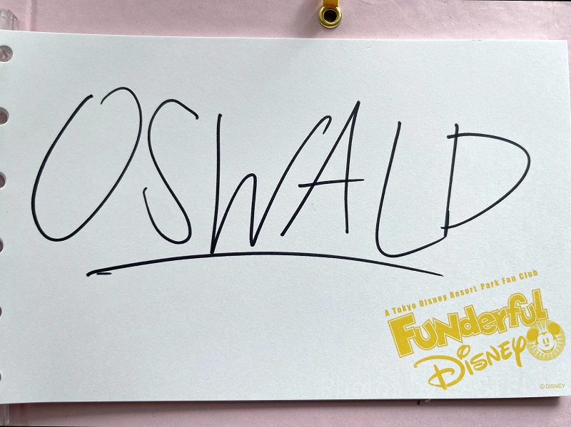 ディズニー　キャスト限定　レア　ミッキー　サイン ディズニー キャスト限定 レア ミッキー サイン ディズニー