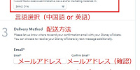 言語選択やメールアドレスを入力しよう| キャステル | CASTEL ディズニー情報